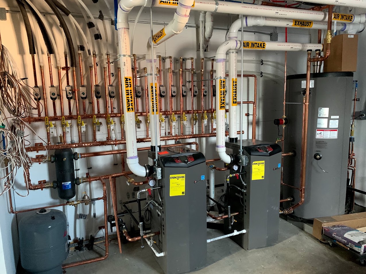 Twin boiler installation